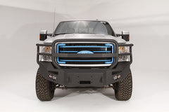 Fab Fours Premium Heavy Duty Winch Front Bumper, Full Grill Guard, 2-Stage Black Powder Coat FS11-A2550-1