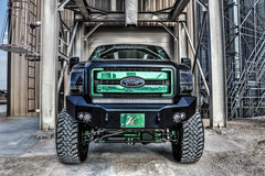 Fab Fours Premium Heavy Duty Winch Front Bumper, No Guard, 2-Stage Black Powder Coat FS11-A2551-1