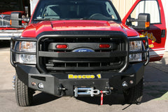Fab Fours Premium Heavy Duty Winch Front Bumper, Full Grill Guard, 2-Stage Black Powder Coat FS11-A2650-1