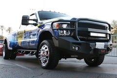 Fab Fours Premium Heavy Duty Winch Front Bumper, Full Grill Guard, 2-Stage Black Powder Coat FS11-A2650-1
