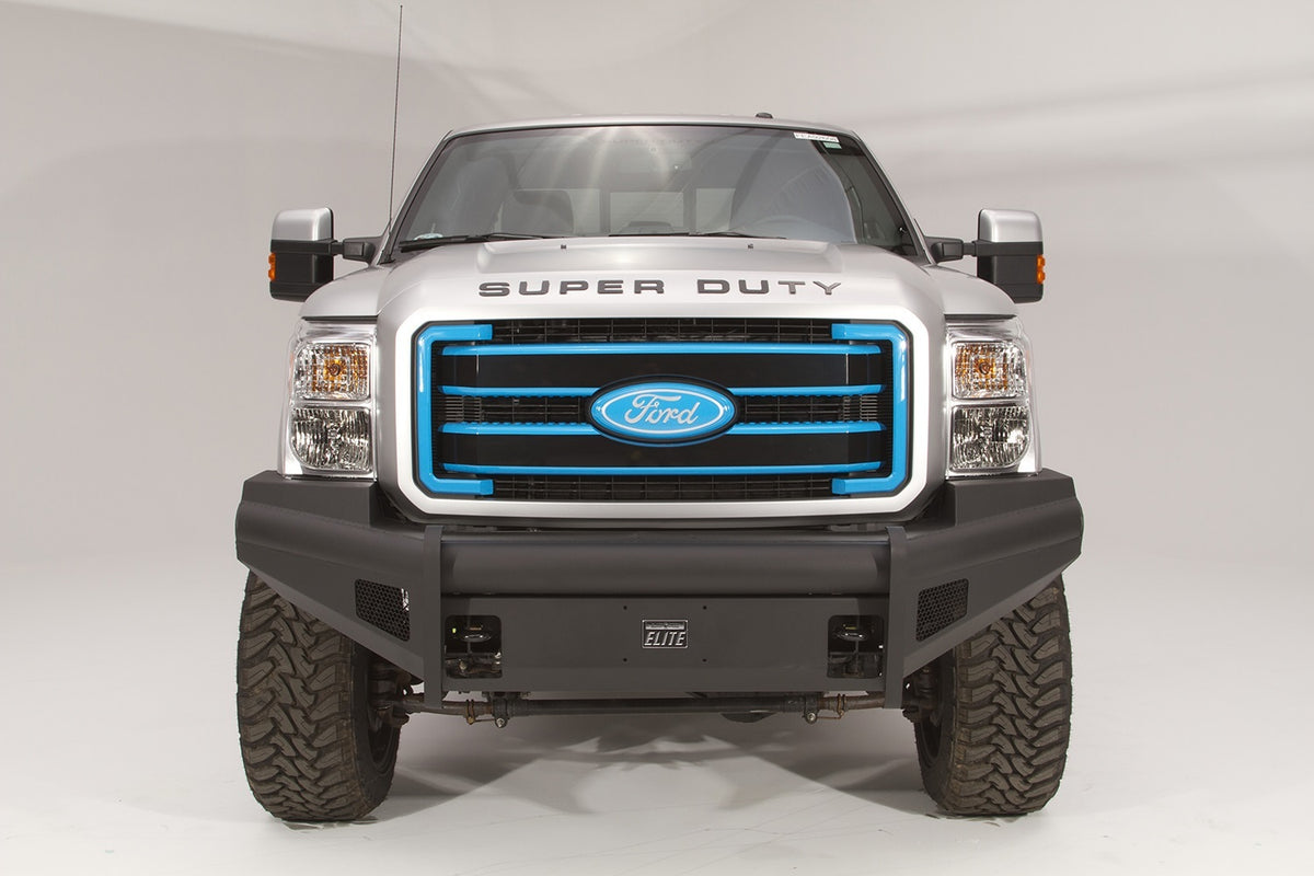 Fab Fours Elite Front Bumper, No Guard, 2-Stage Black Powder Coat FS11-Q2561-1