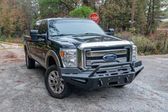 Fab Fours Red Steel Front Bumper, Pre-Runner Guard FS11-RS2562-1