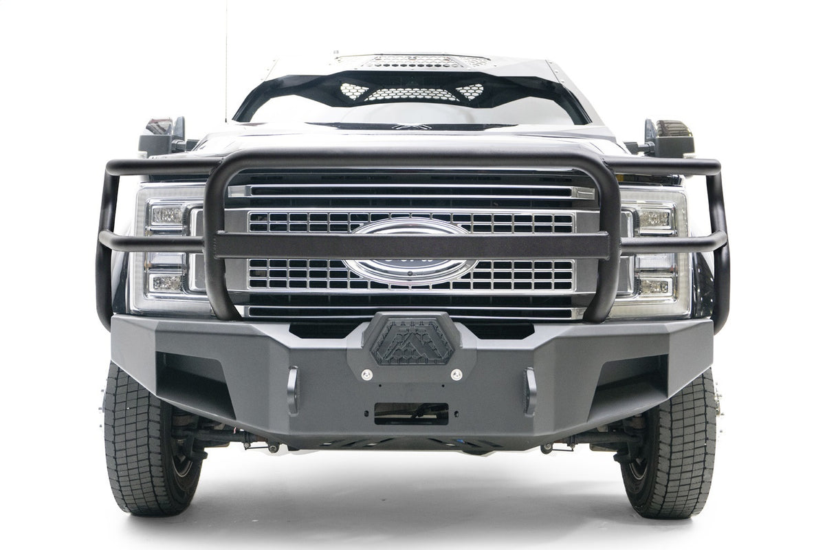 Fab Fours Premium Winch Front Bumper, Pre-Runner Guard, Black Powder Coat FS17-A4262-1