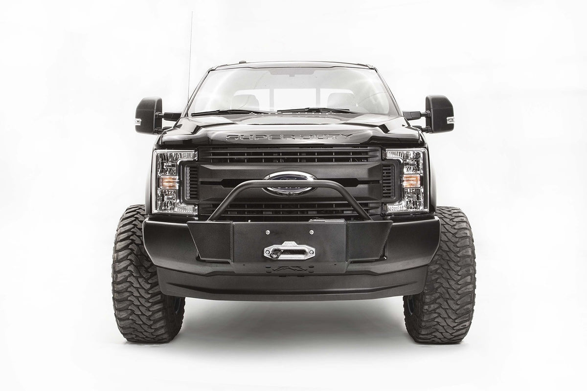 Fab Fours Large Frame Winch Mount, 2-Stage Black Powder Coat FS17-N4160-1