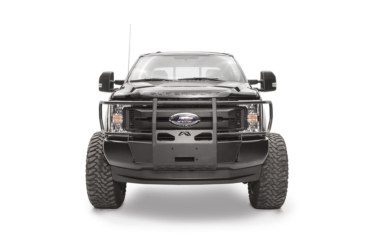 Fab Fours Winch Mount, Full Grill Guard, Black Powder Coat FS17-N4170-1