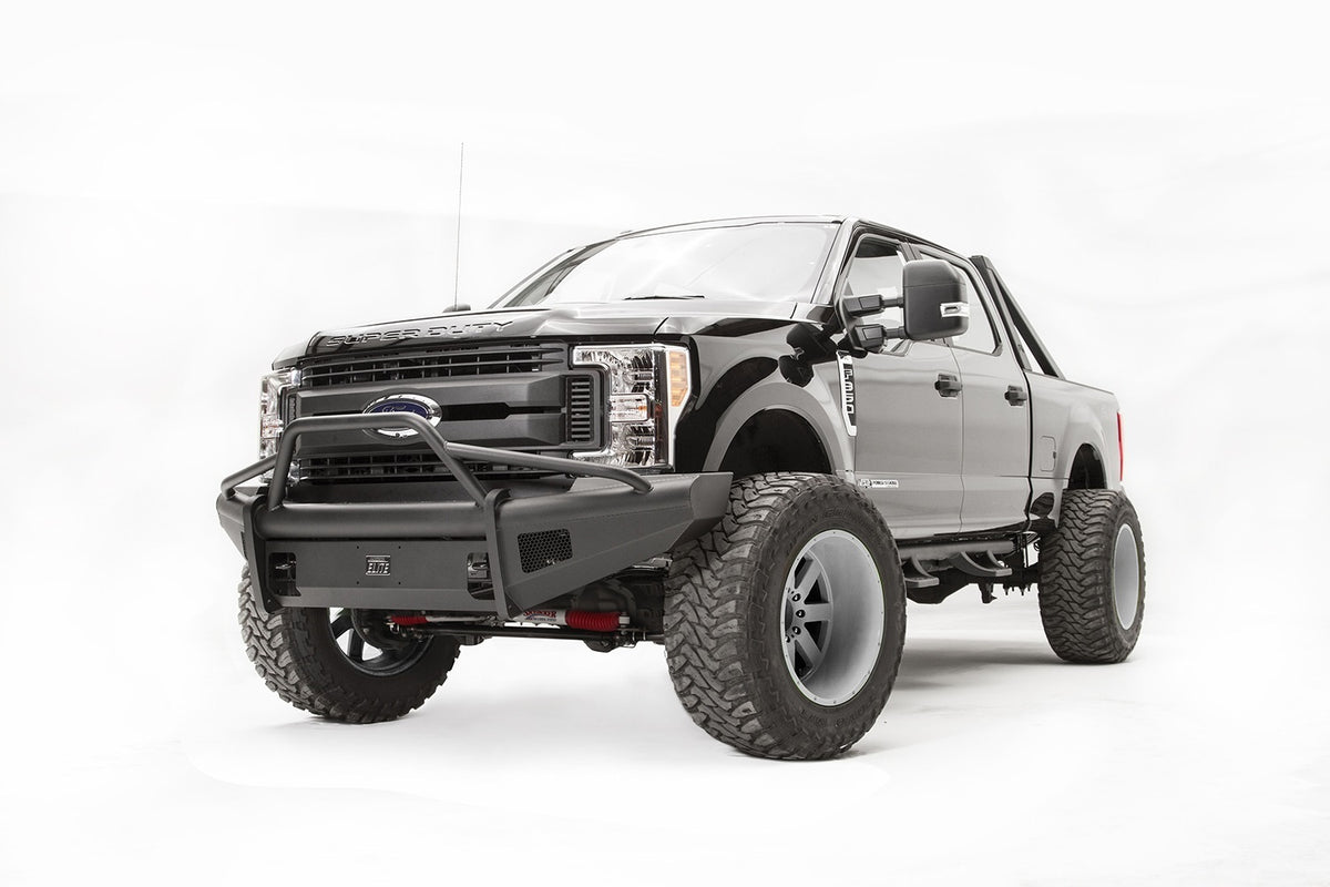 Fab Fours Elite Front Ranch Bumper, Pre-Runner Guard, 2-Stage Black Powder Coat FS17-Q4162-1