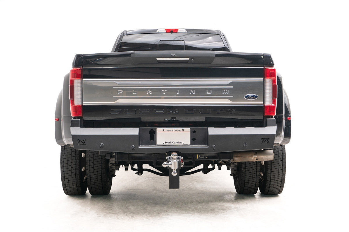 Fab Fours Red Steel Rear Bumper FS17-RT4150-1