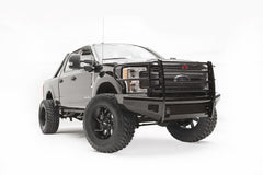 Fab Fours Black Steel Front Ranch Bumper, Full Grill Guard, 2-Stage Black Powder Coat FS17-S4160-1