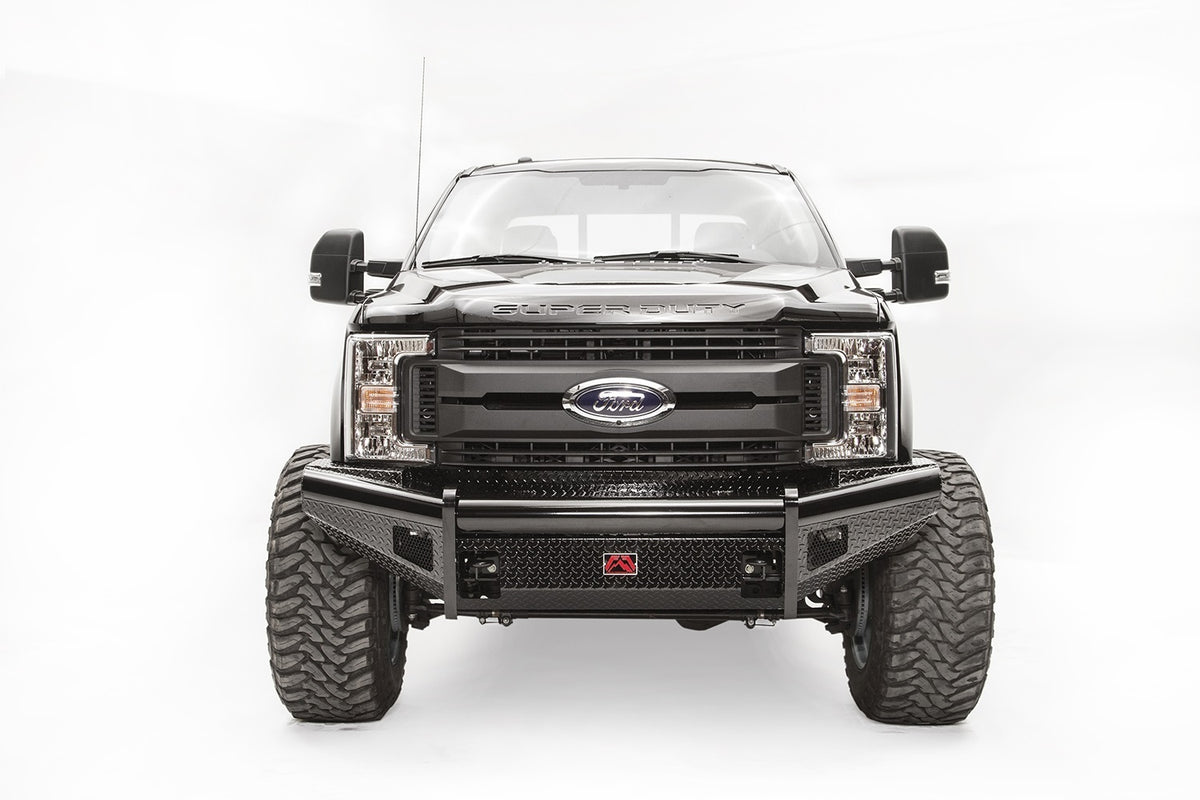 Fab Fours Black Steel Front Ranch Bumper, No Guard, 2-Stage Black Powder Coat FS17-S4161-1