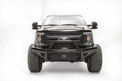 Fab Fours Black Steel Front Ranch Bumper, Pre-Runner Guard, 2-Stage Black Powder Coat FS17-S4162-1