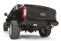 Fab Fours Black Steel Ranch Rear Bumper, 2-Stage Black Powder Coat FS17-T4150-1