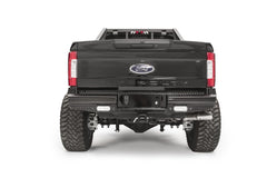 Fab Fours Black Steel Ranch Rear Bumper, 2-Stage Black Powder Coat FS17-T4150-1