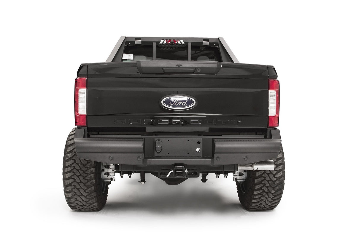 Fab Fours Elite Rear Ranch Bumper, 2-Stage Black Powder Coat FS17-U4150-1