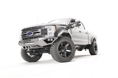 Fab Fours Open Fender Front Bumper, No Guard, 2-Stage Black Powder Coat FS17-V4161-1