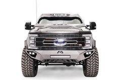 Fab Fours Open Fender Front Bumper, No Guard, 2-Stage Black Powder Coat FS17-V4161-1