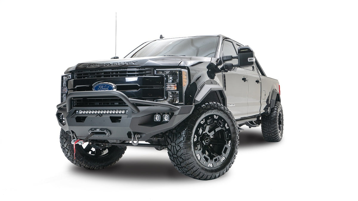 Fab Fours Matrix Front Bumper, Pre-Runner Guard, Bare Steel FS17-X4152-B
