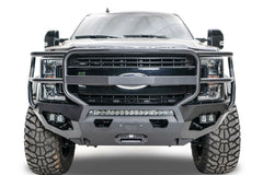 Fab Fours Matrix Front Bumper, Full Grill Guard, Bare Steel FS17-X4160-B