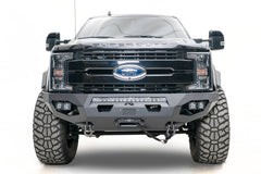 Fab Fours Matrix Front Bumper, Full Grill Guard, Bare Steel FS17-X4161-B