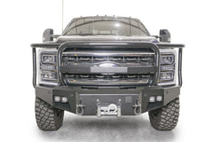 Fab Fours Premium Winch Front Bumper, Full Grill Guard, Bare Steel FS23-A5950-B