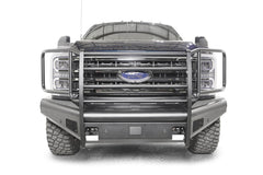Fab Fours Elite Front Bumper, Full Grill Guard, Sensor Compatible, Matte Black Powder Coat FS23-Q5960-1