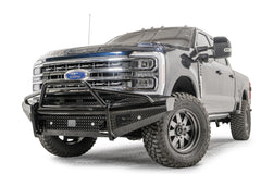 Fab Fours Black Steel Front Bumper, Pre-Runner Guard, Sensor Compatible, Black Powder Coat FS23-S5962-1