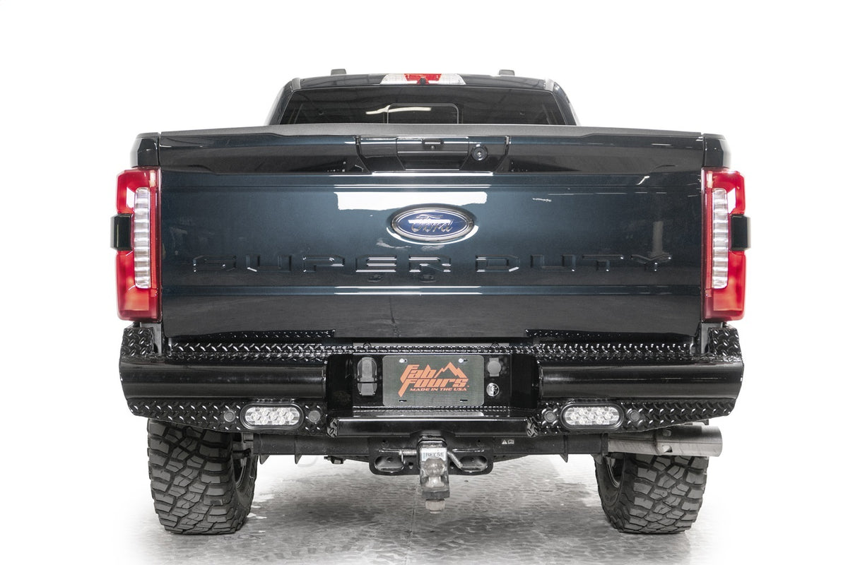 Fab Fours Black Steel Rear Bumper FS23-T5950-1