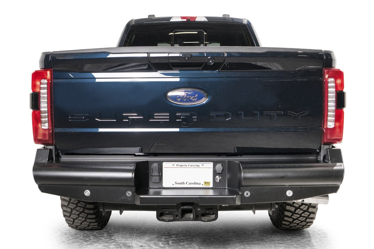 Fab Fours Elite Rear Bumper, Black Powder Coat FS23-U5950-1