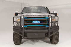 Fab Fours Elite Front Bumper, Full Grill Guard, 2-Stage Black Powder Coat FS99-Q1660-1
