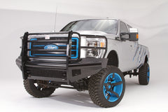 Fab Fours Black Steel Front Ranch Bumper, Full Grill Guard, 2-Stage Black Powder Coat FS99-S1660-1