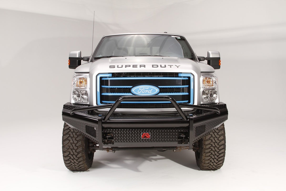 Fab Fours Black Steel Front Ranch Bumper, Pre-Runner Guard, 2-Stage Black Powder Coat FS99-S1662-1