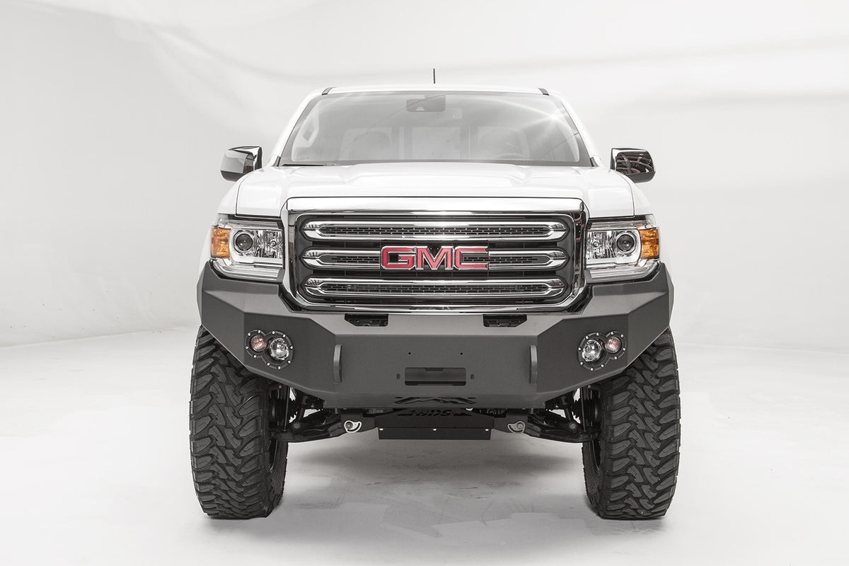 Fab Fours Premium Winch Front Bumper, No Guard, 2-Stage Black Powder Coat GC15-H3451-1