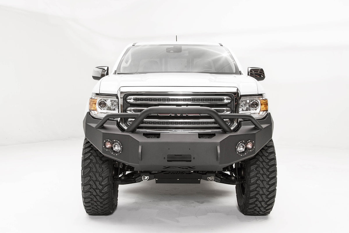 Fab Fours Premium Winch Front Bumper, Pre-Runner Guard, 2-Stage Black Powder Coat GC15-H3452-1