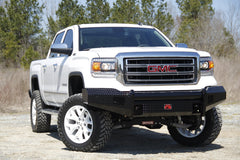 Fab Fours Black Steel Front Ranch Bumper, No Guard, 2-Stage Black Powder Coat GM07-K2161-1