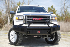 Fab Fours Black Steel Front Ranch Bumper, Pre-Runner Guard, 2-Stage Black Powder Coat GM07-K2162-1