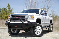 Fab Fours Black Steel Front Ranch Bumper, Pre-Runner Guard, 2-Stage Black Powder Coat GM07-K2162-1