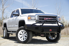 Fab Fours Black Steel Front Ranch Bumper, Pre-Runner Guard, 2-Stage Black Powder Coat GM07-K2162-1