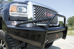 Fab Fours Black Steel Front Ranch Bumper, Pre-Runner Guard, 2-Stage Black Powder Coat GM08-S2162-1