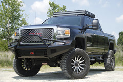 Fab Fours Black Steel Front Ranch Bumper, Pre-Runner Guard, 2-Stage Black Powder Coat GM08-S2162-1