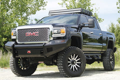 Fab Fours Black Steel Front Ranch Bumper, No Guard, 2-Stage Black Powder Coat GM11-S2861-1