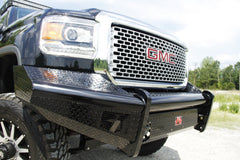 Fab Fours Black Steel Front Ranch Bumper, No Guard, 2-Stage Black Powder Coat GM11-S2861-1