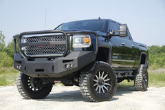 Fab Fours Premium Heavy Duty Winch Front Bumper, Full Grill Guard, 2-Stage Black Powder Coat GM14-A3150-1