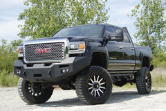 Fab Fours Premium Heavy Duty Winch Front Bumper, No Guard, 2-Stage Black Powder Coat GM14-A3151-1