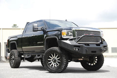 Fab Fours Premium Heavy Duty Winch Front Bumper, Pre-Runner Guard, 2-Stage Black Powder Coat GM14-A3152-1