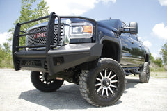 Fab Fours Elite Front Ranch Bumper, Full Grill Guard, 2-Stage Black Powder Coat GM14-Q3160-1