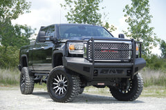 Fab Fours Elite Front Ranch Bumper, Full Grill Guard, 2-Stage Black Powder Coat GM14-Q3160-1