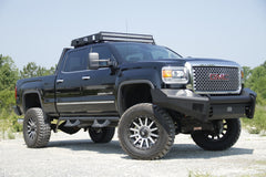 Fab Fours Elite Front Ranch Bumper, No Guard, 2-Stage Black Powder Coat GM14-Q3161-1