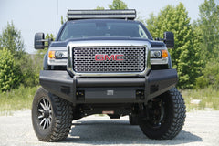 Fab Fours Elite Front Ranch Bumper, No Guard, 2-Stage Black Powder Coat GM14-Q3161-1