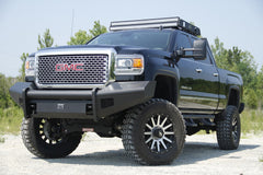 Fab Fours Elite Front Ranch Bumper, No Guard, 2-Stage Black Powder Coat GM14-Q3161-1