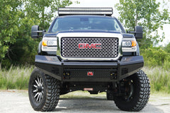 Fab Fours Black Steel Front Ranch Bumper, No Guard, 2-Stage Black Powder Coat GM14-S3161-1