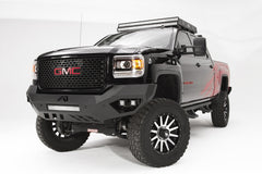 Fab Fours Vengeance Front Bumper, No Guard, Sensor Compatible, 2-Stage Black Powder Coat GM15-V3151-1